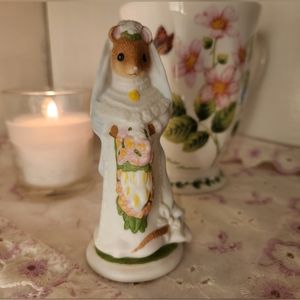 Franklin Mint Woodhouse Mouse Bride Celestine Ca. 1985